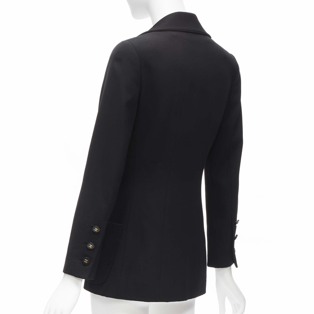 Chanel Black Monogram Blazer - Detail 1