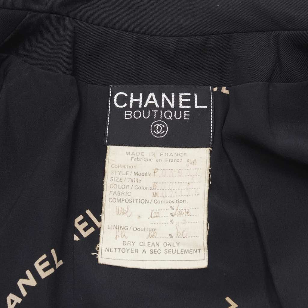 Chanel Black Monogram Blazer - Image 11