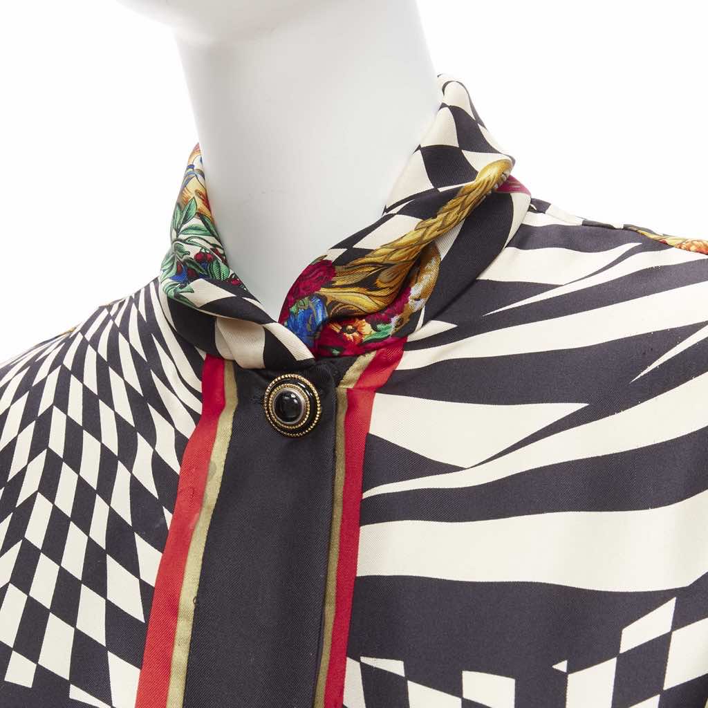 Gianni Versace Graphic Collar Shirt - Back view