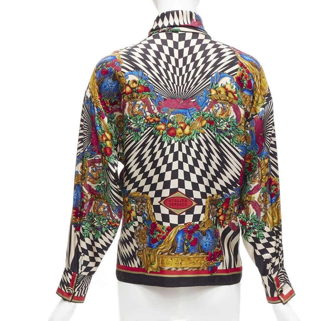 Gianni Versace Graphic Collar Shirt - Side view