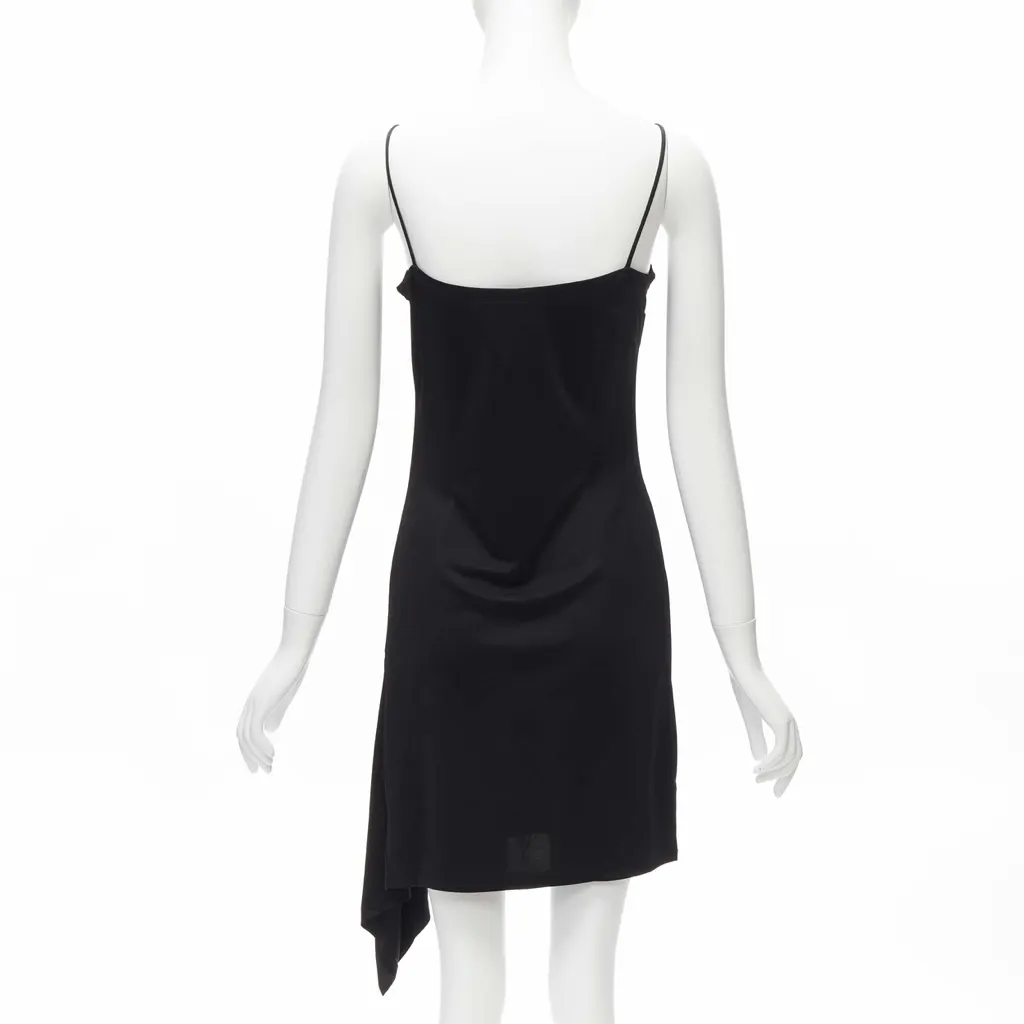 Gianni Versace Logo Charm Dress Black Very good - Box View