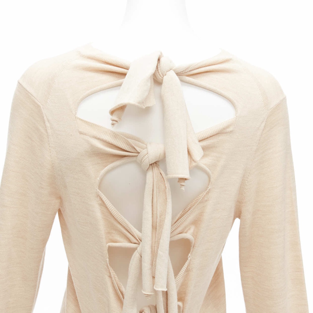 Celine Knot Tie Back Sweater - Back view