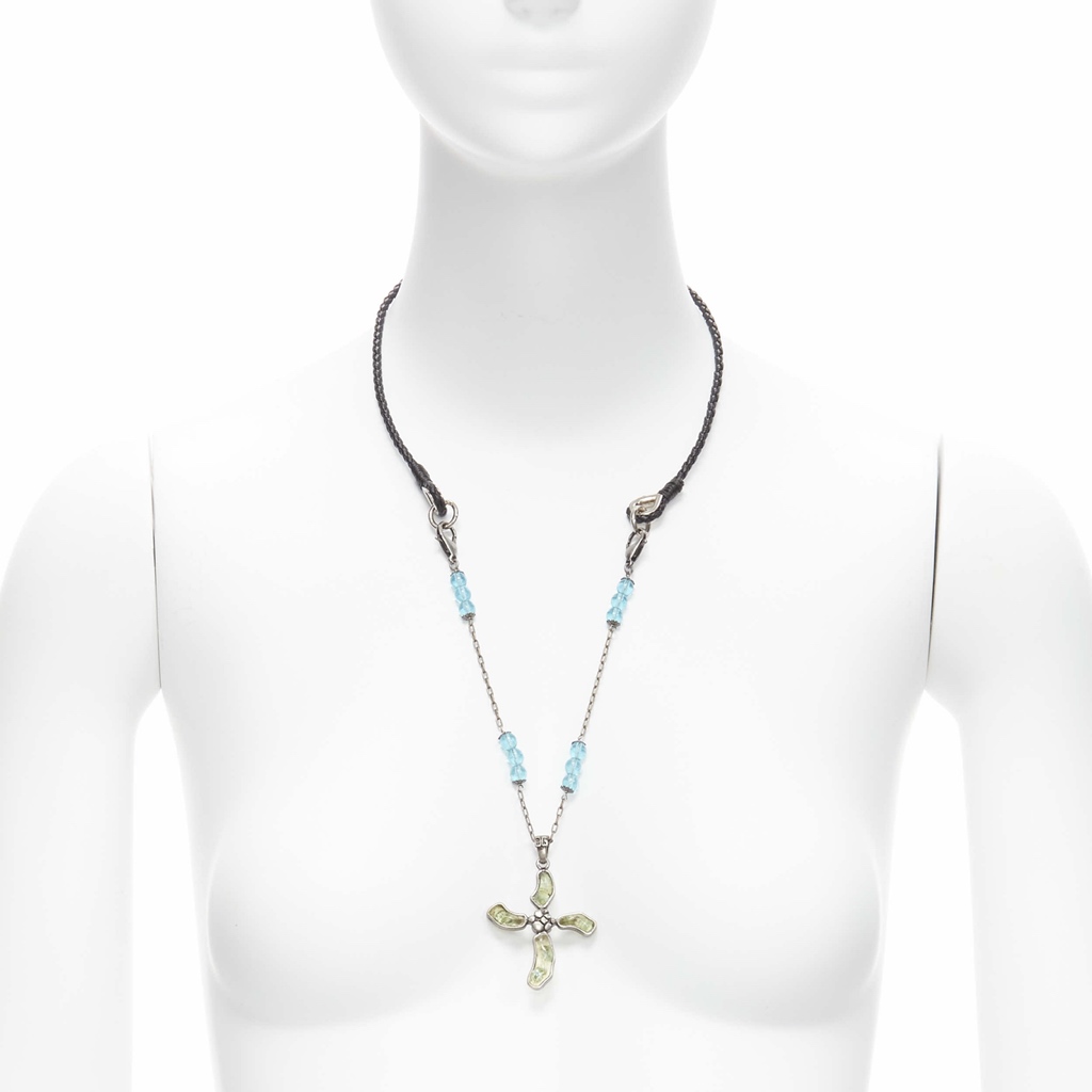 Dolce & Gabbana Emerald Cross Necklace
