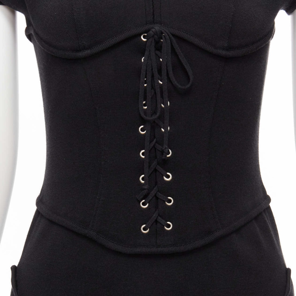 Thierry Mugler Jersey Corset Dress - Back view