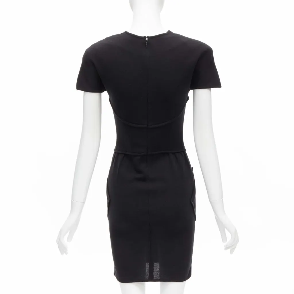 Thierry Mugler Jersey Corset Dress Black Good - Box View