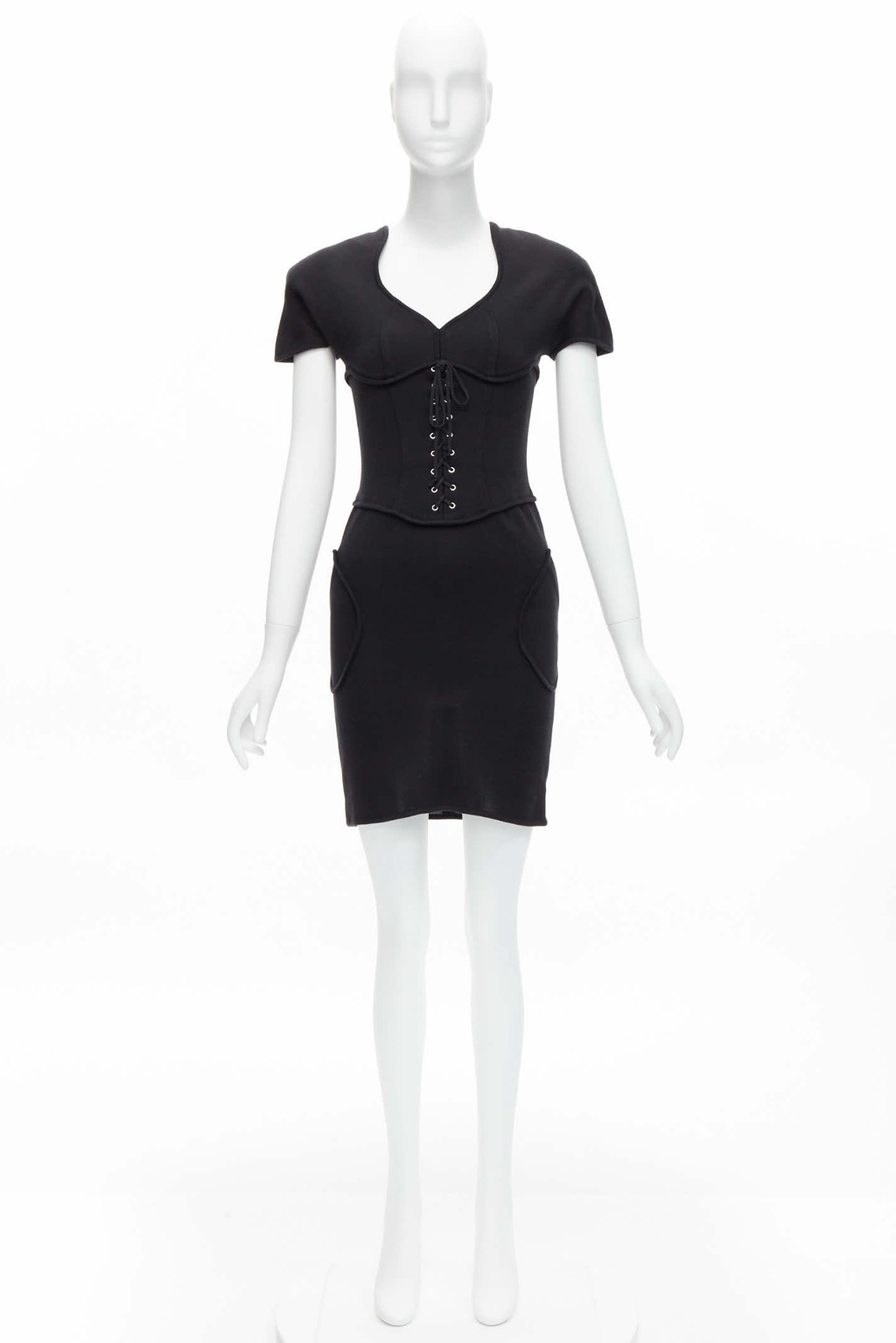Thierry Mugler Jersey Corset Dress - Image 12