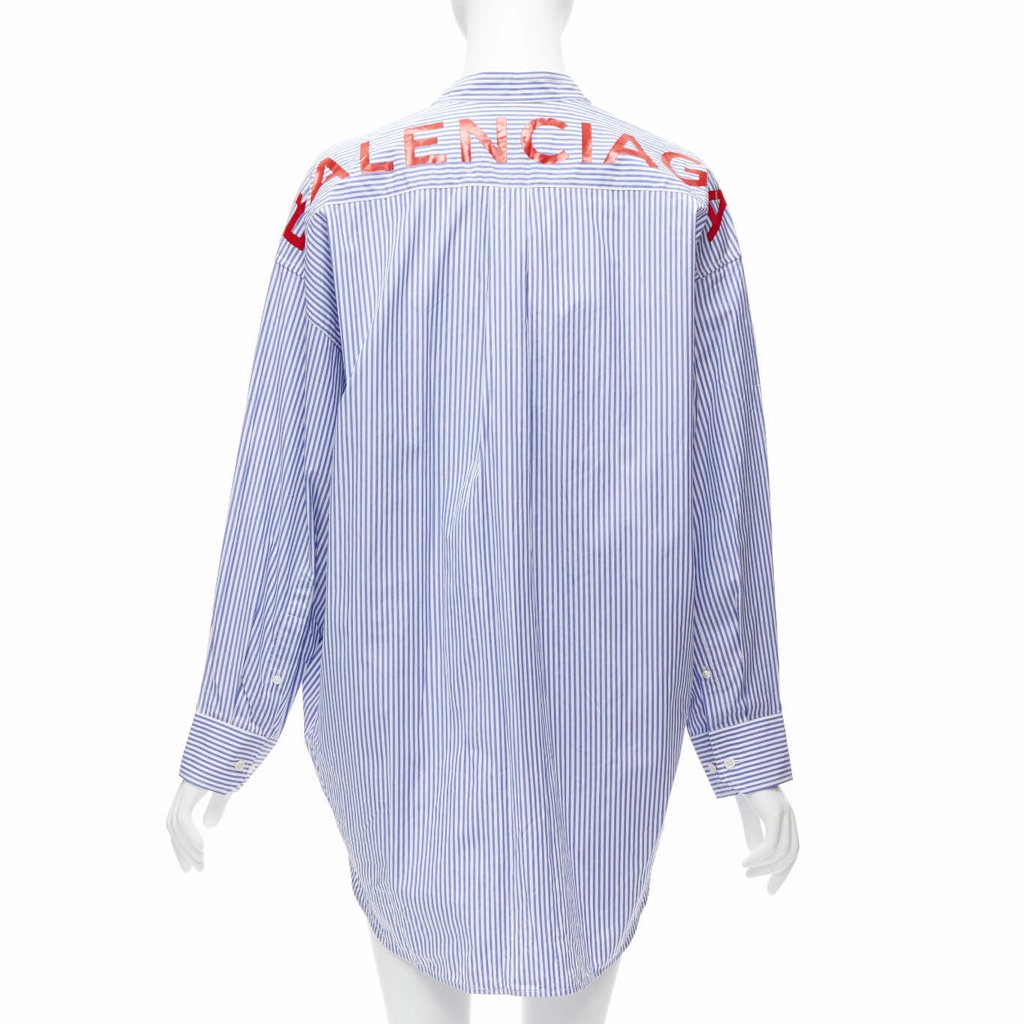 Balenciaga Stripe Oversized Shirt