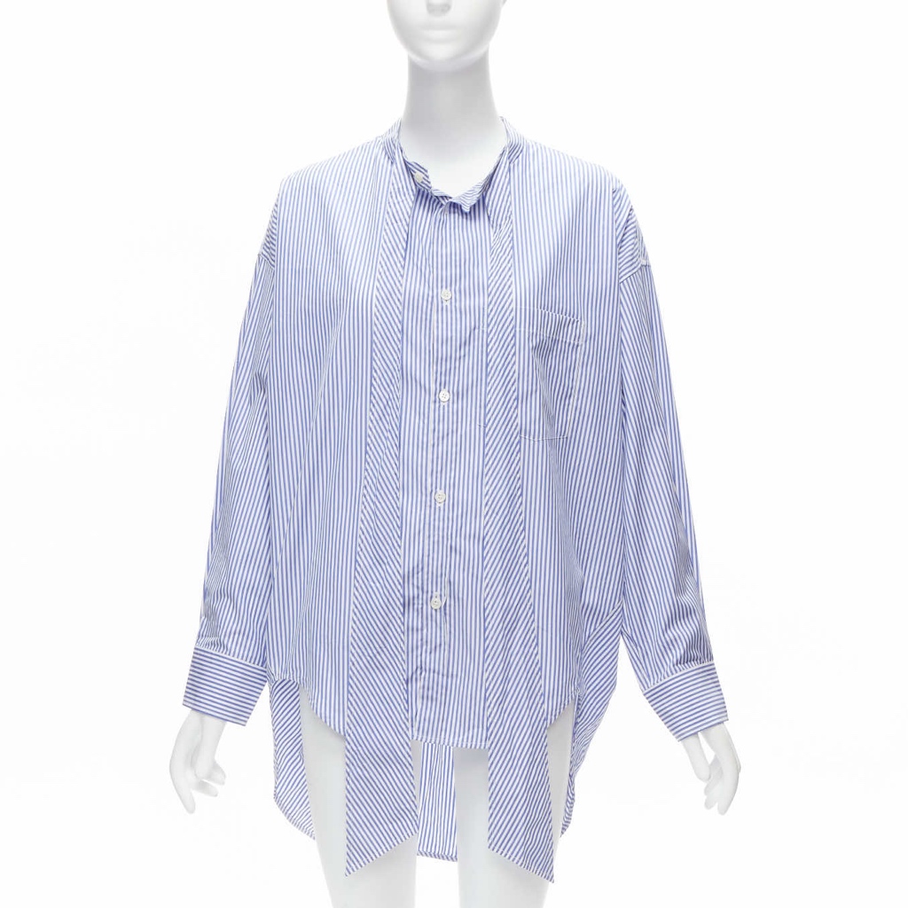 Balenciaga Stripe Oversized Shirt - Image 6