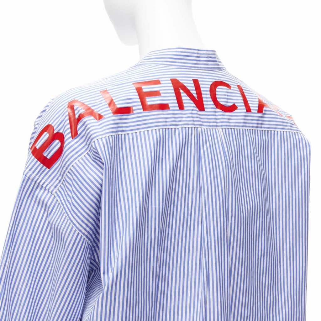 Balenciaga Stripe Oversized Shirt - Detail 2