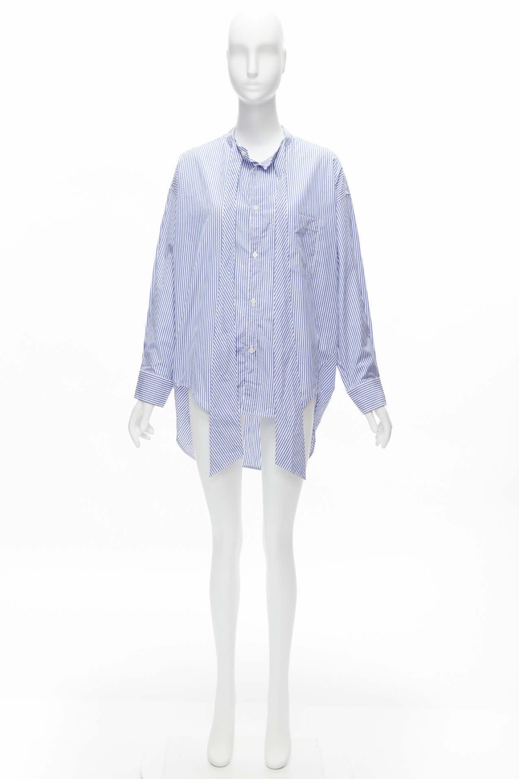 Balenciaga Stripe Oversized Shirt - Image 12