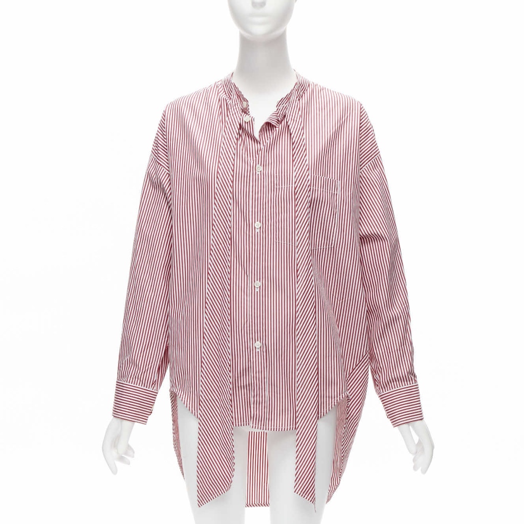 Balenciaga Stripe Oversized Shirt - Image 6