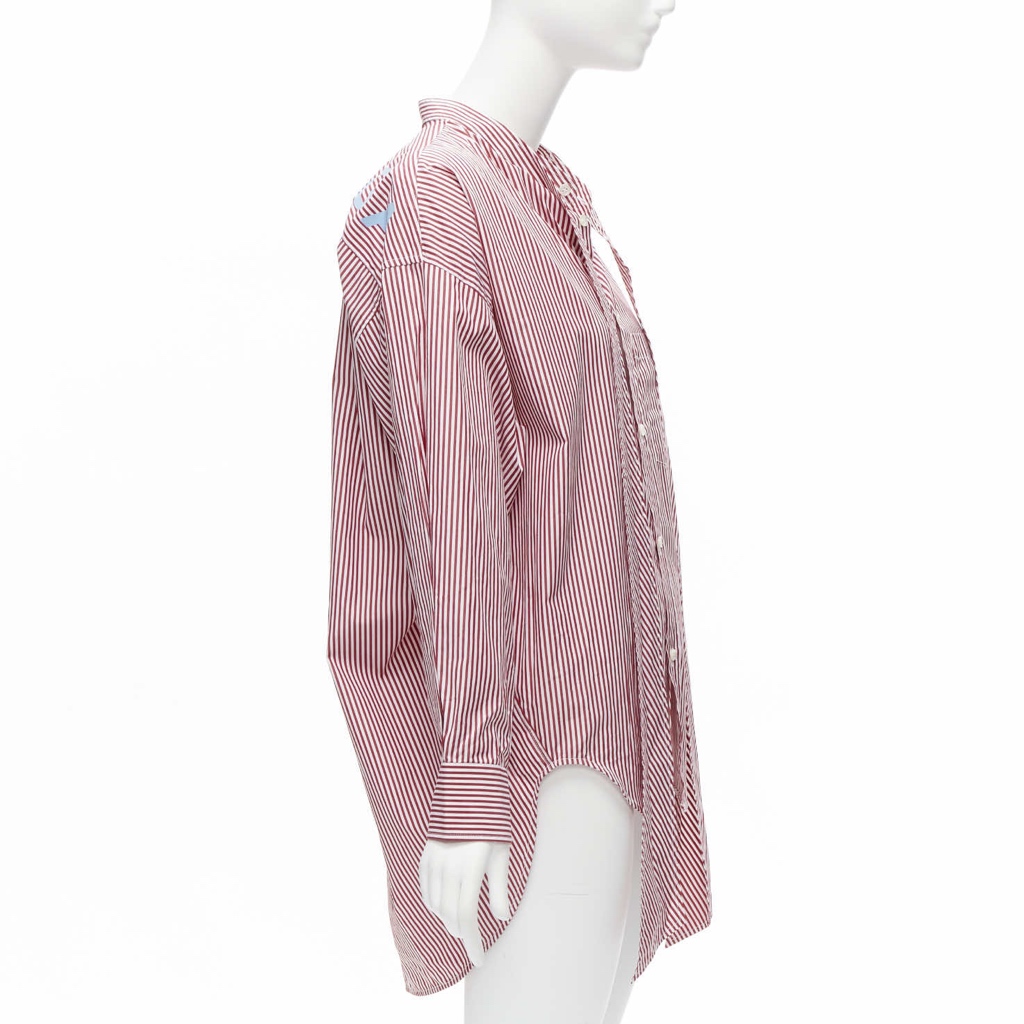 Balenciaga Stripe Oversized Shirt - Side view