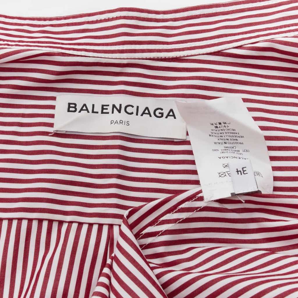 Balenciaga Stripe Oversized Shirt - Image 11