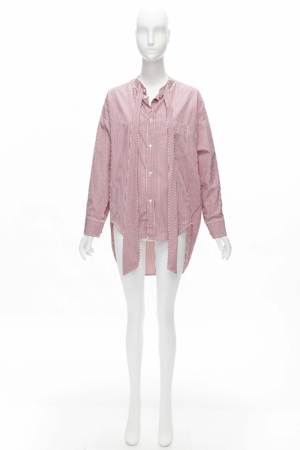 Balenciaga Stripe Oversized Shirt - Image 12