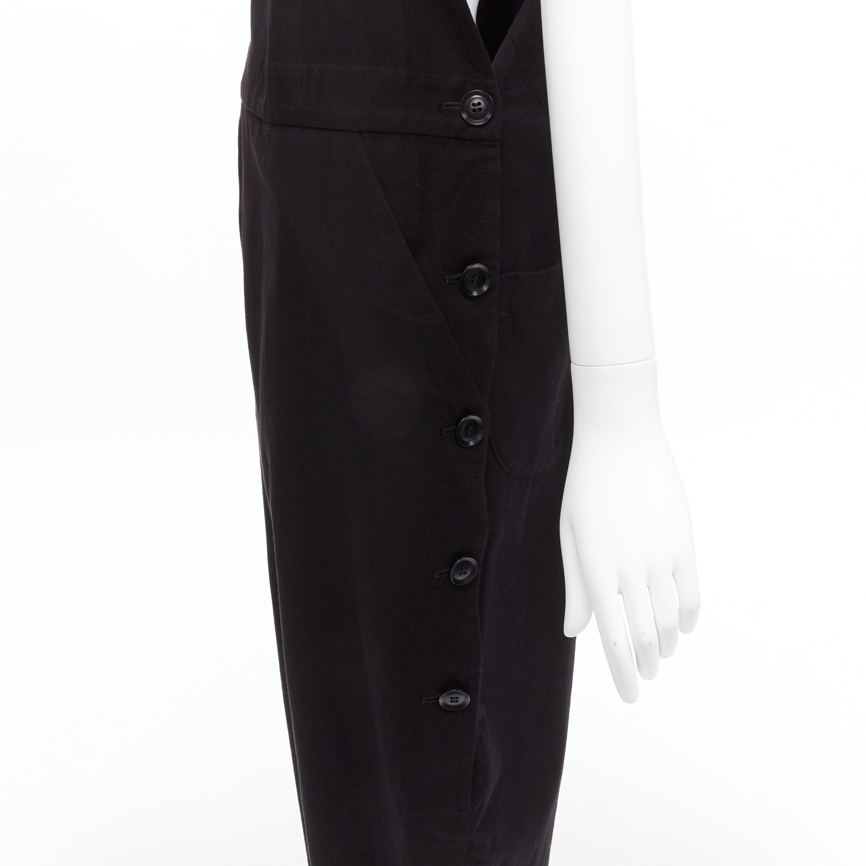 Yohji Yamamoto Button Drop Dungaree - Detail 2