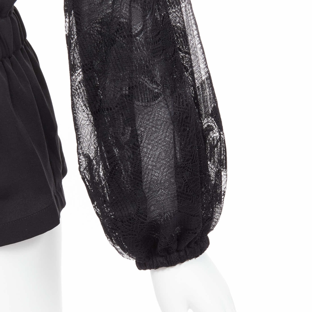 Chanel Floral Lace Pleated Jacket - Back view