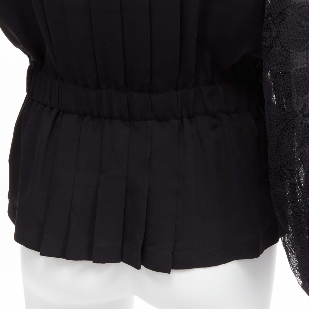 Chanel Floral Lace Pleated Jacket - Image 11