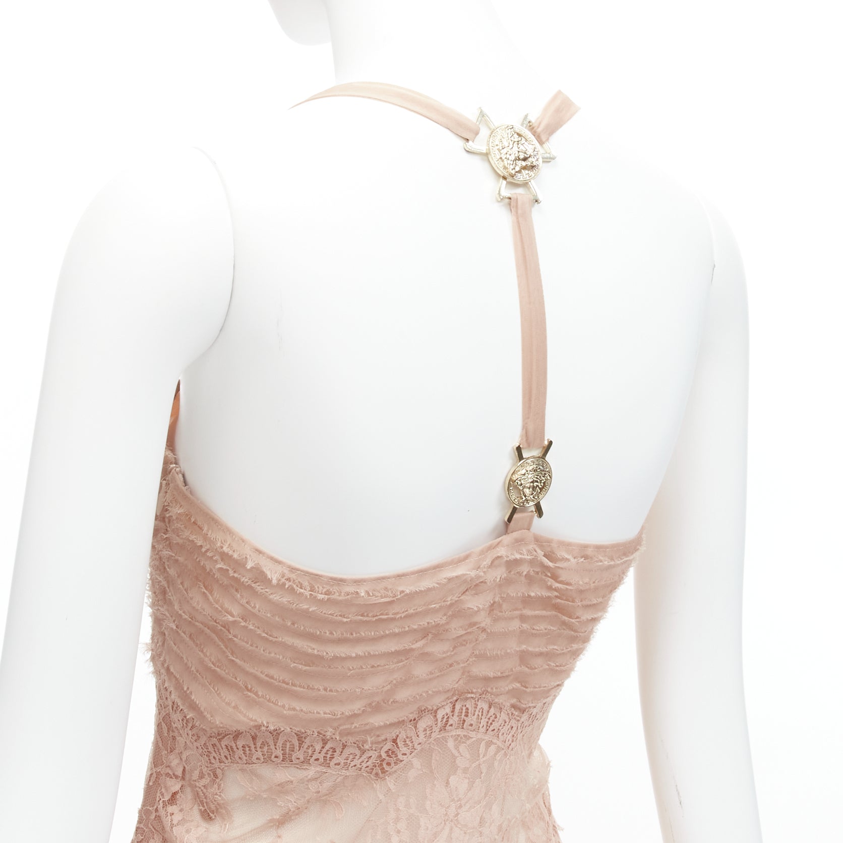 Versace Medusa Buckles Dress - Back view