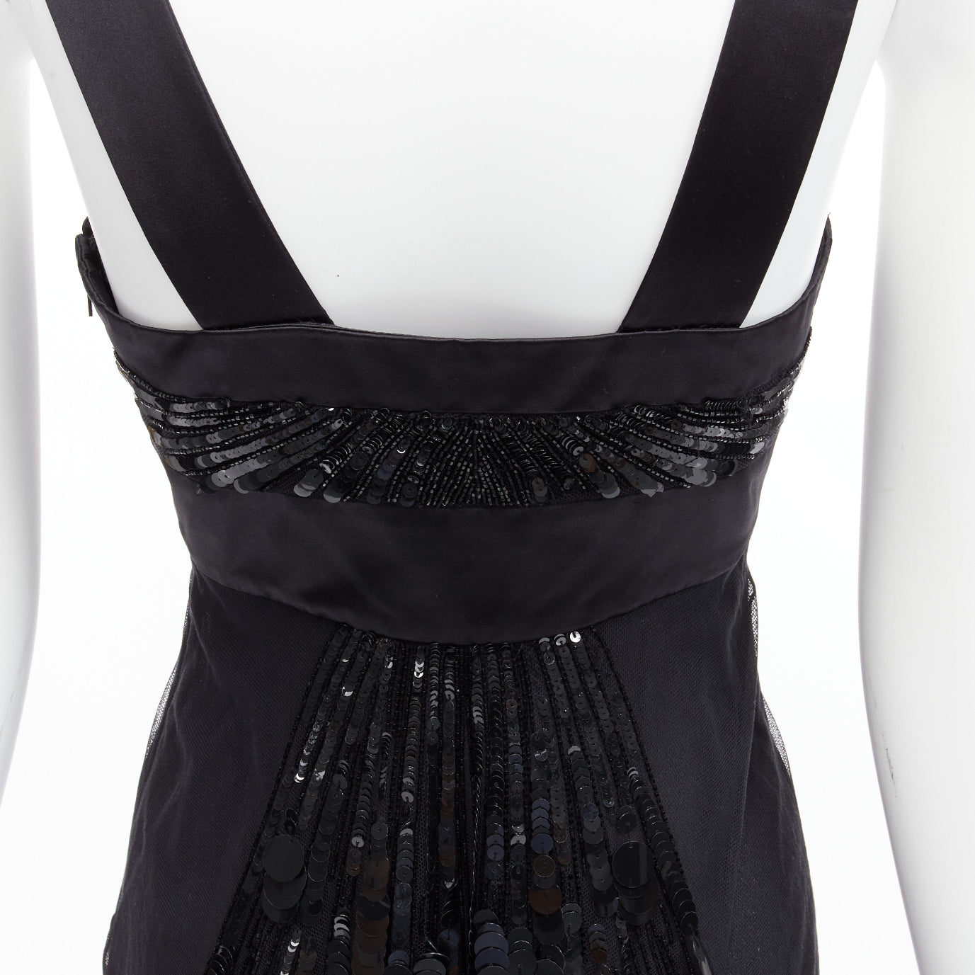 Versace Sequins Ruffle Dress - Image 10