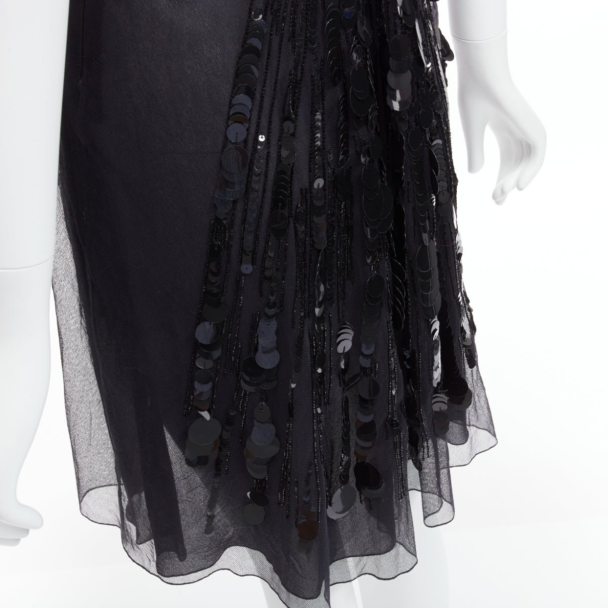 Versace Sequins Ruffle Dress - Image 11