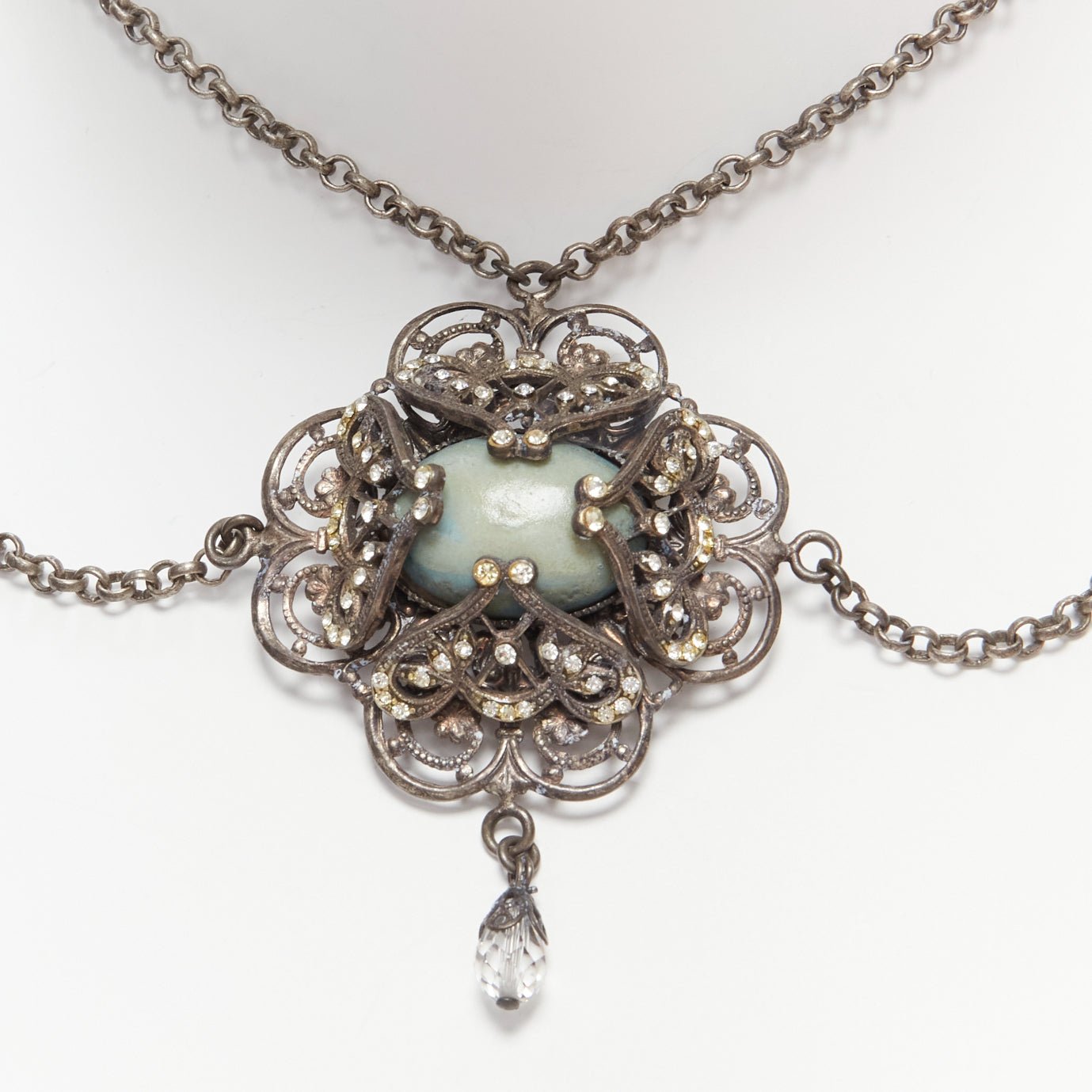 Dolce & Gabbana Baroque Chandelier Necklace - Back view