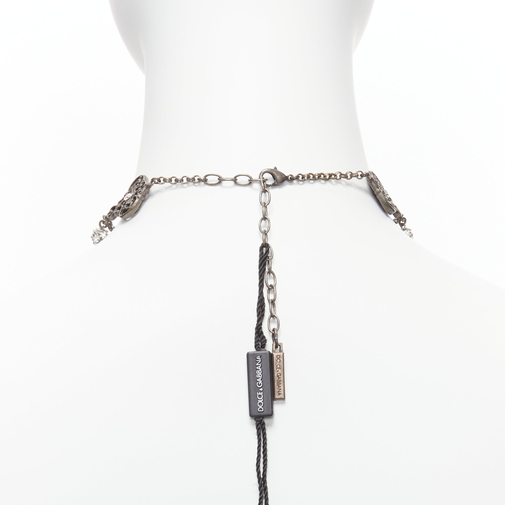 Dolce & Gabbana Baroque Chandelier Necklace - Side view