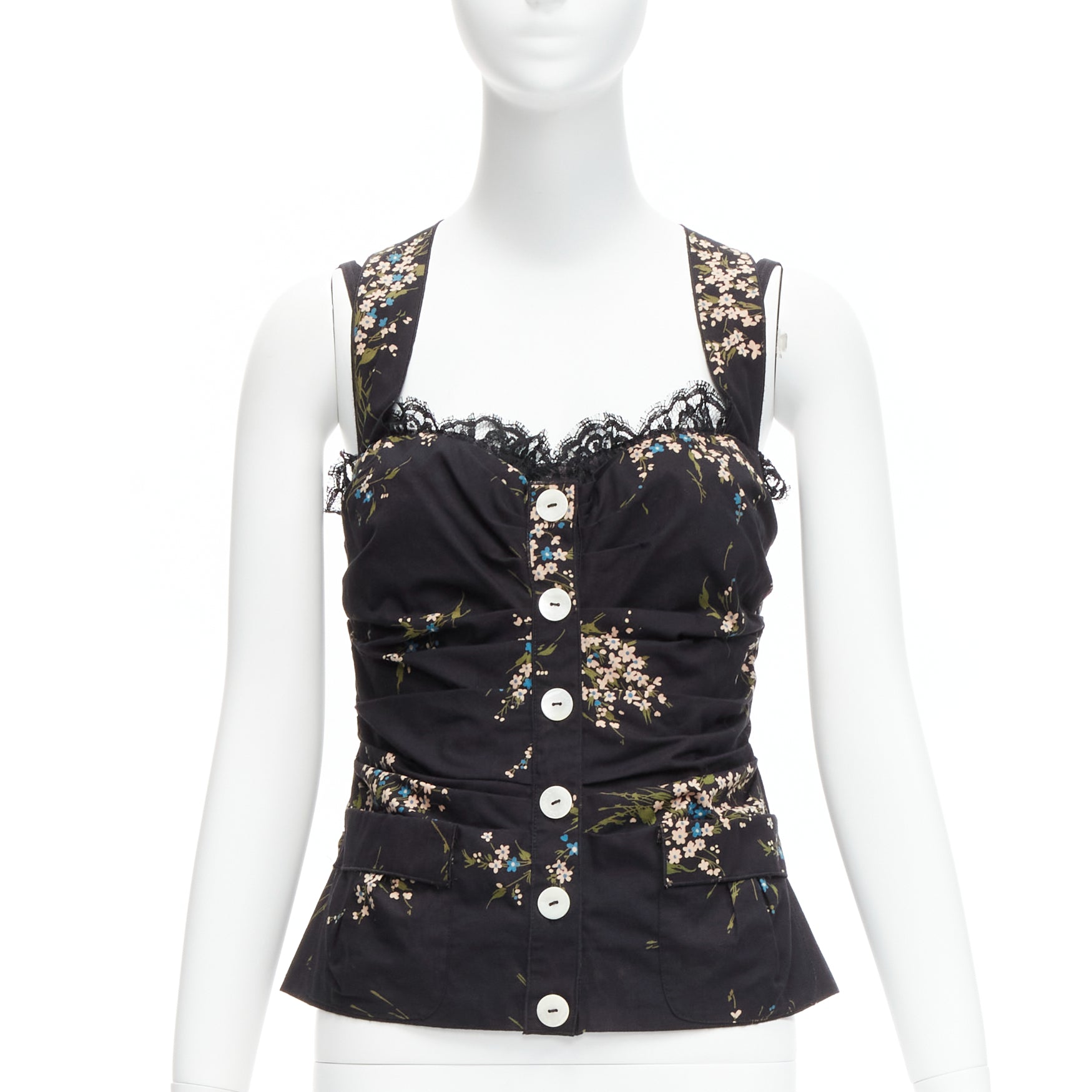 Dolce & Gabbana Floral Lace Corset