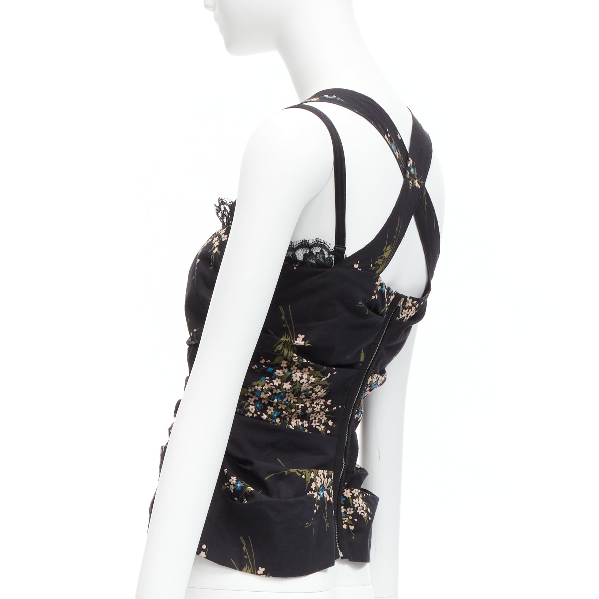 Dolce & Gabbana Floral Lace Corset - Side view