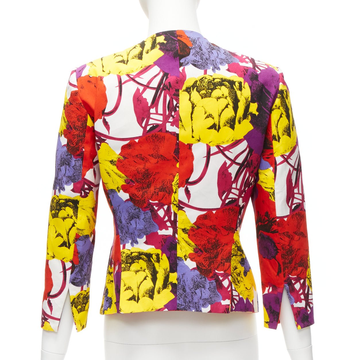 Gianni Versace Rose Print Cropped Jacket - Detail 1
