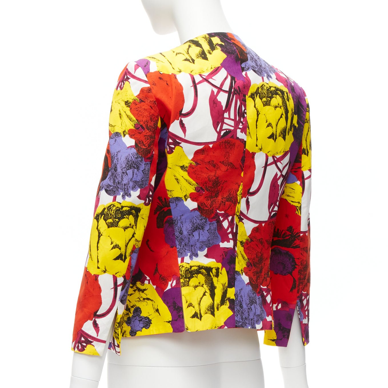 Gianni Versace Rose Print Cropped Jacket - Detail 2