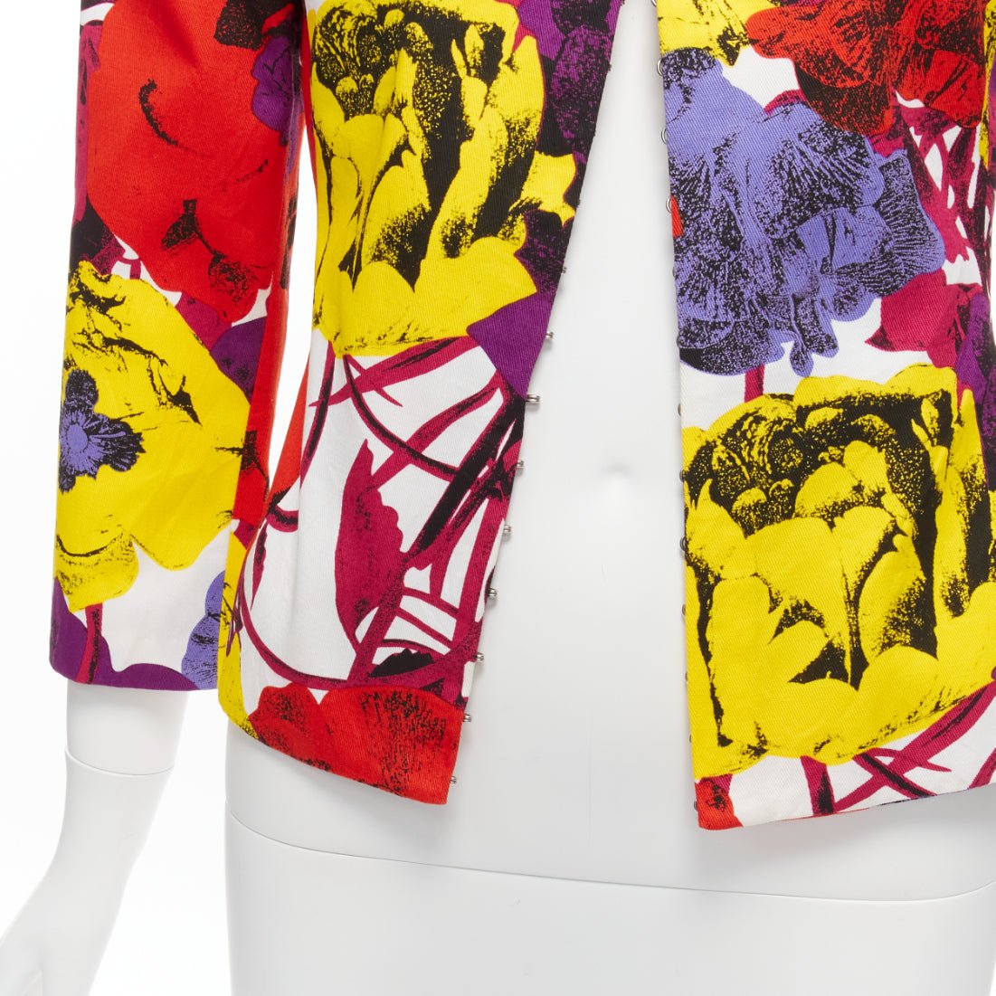 Gianni Versace Rose Print Cropped Jacket - Image 11