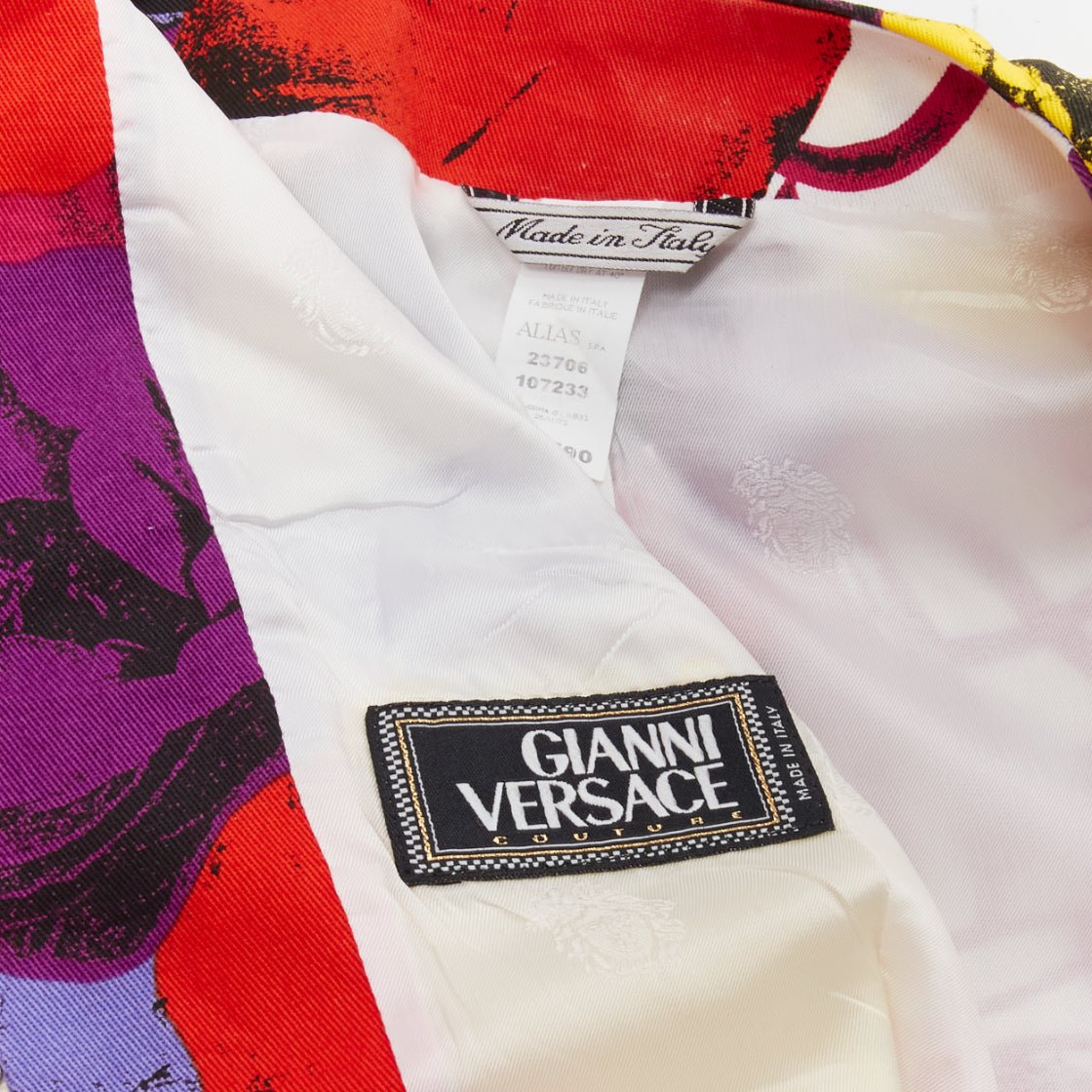 Gianni Versace Rose Print Cropped Jacket - Image 12