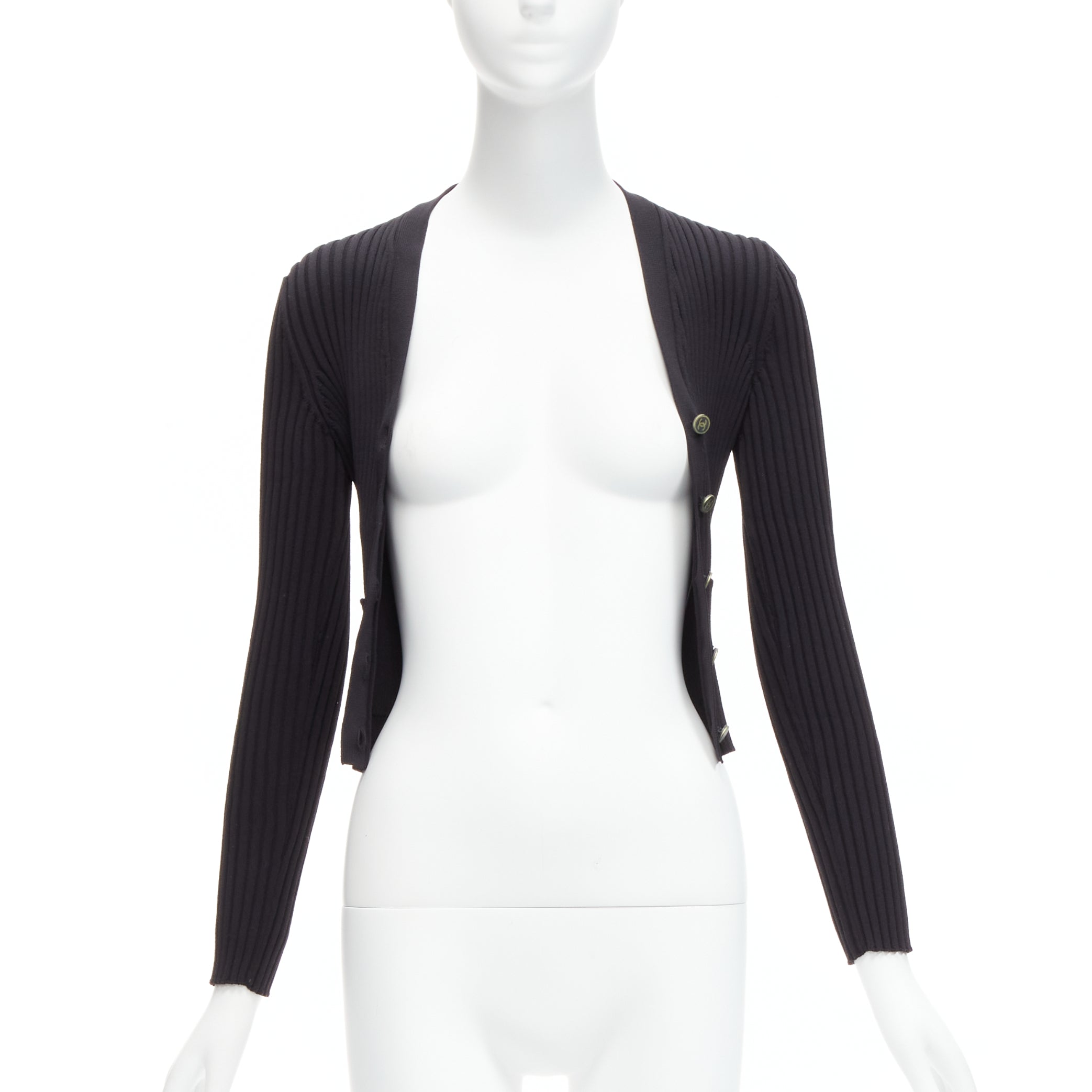 Chanel Gold Button Cardigan - Image 6