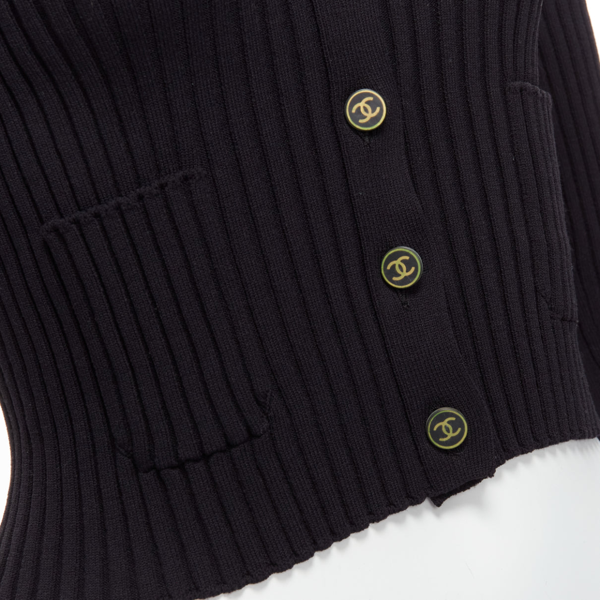 Chanel Gold Button Cardigan - Image 10