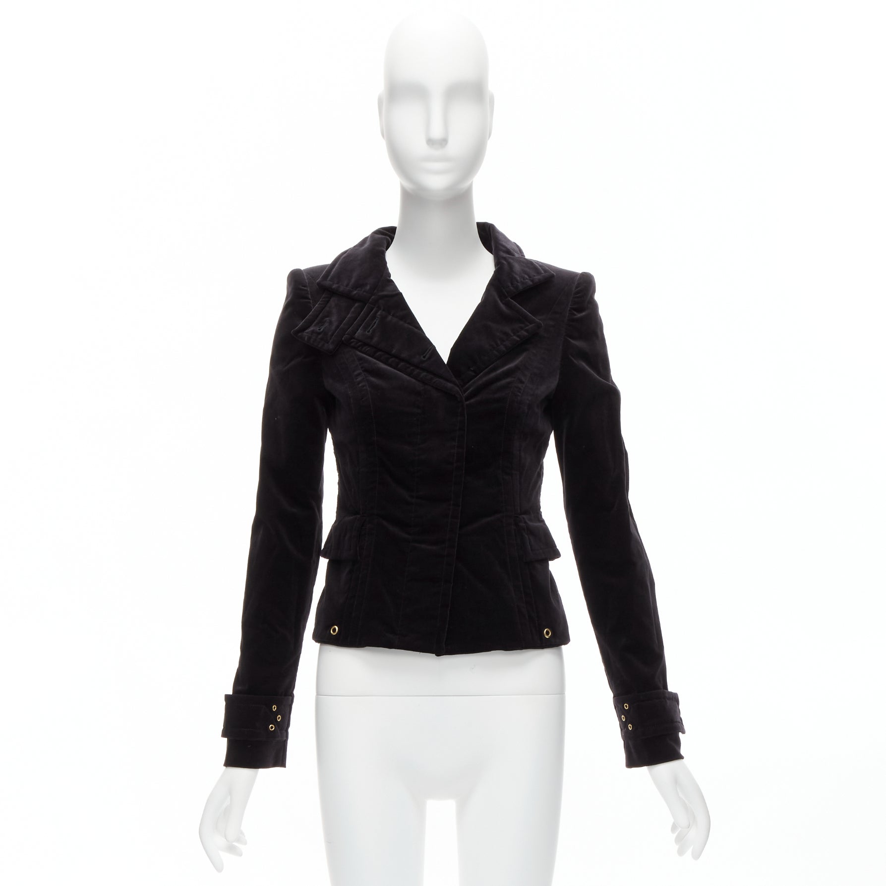 Gucci Gold Eyelet Blazer - Image 13