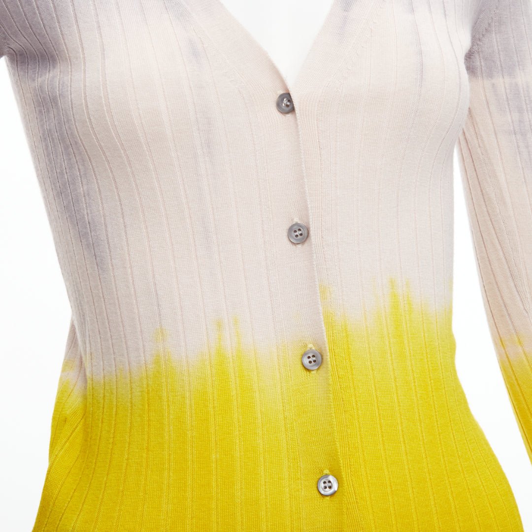 Prada Ombre Ribbed Cardigan - Back view