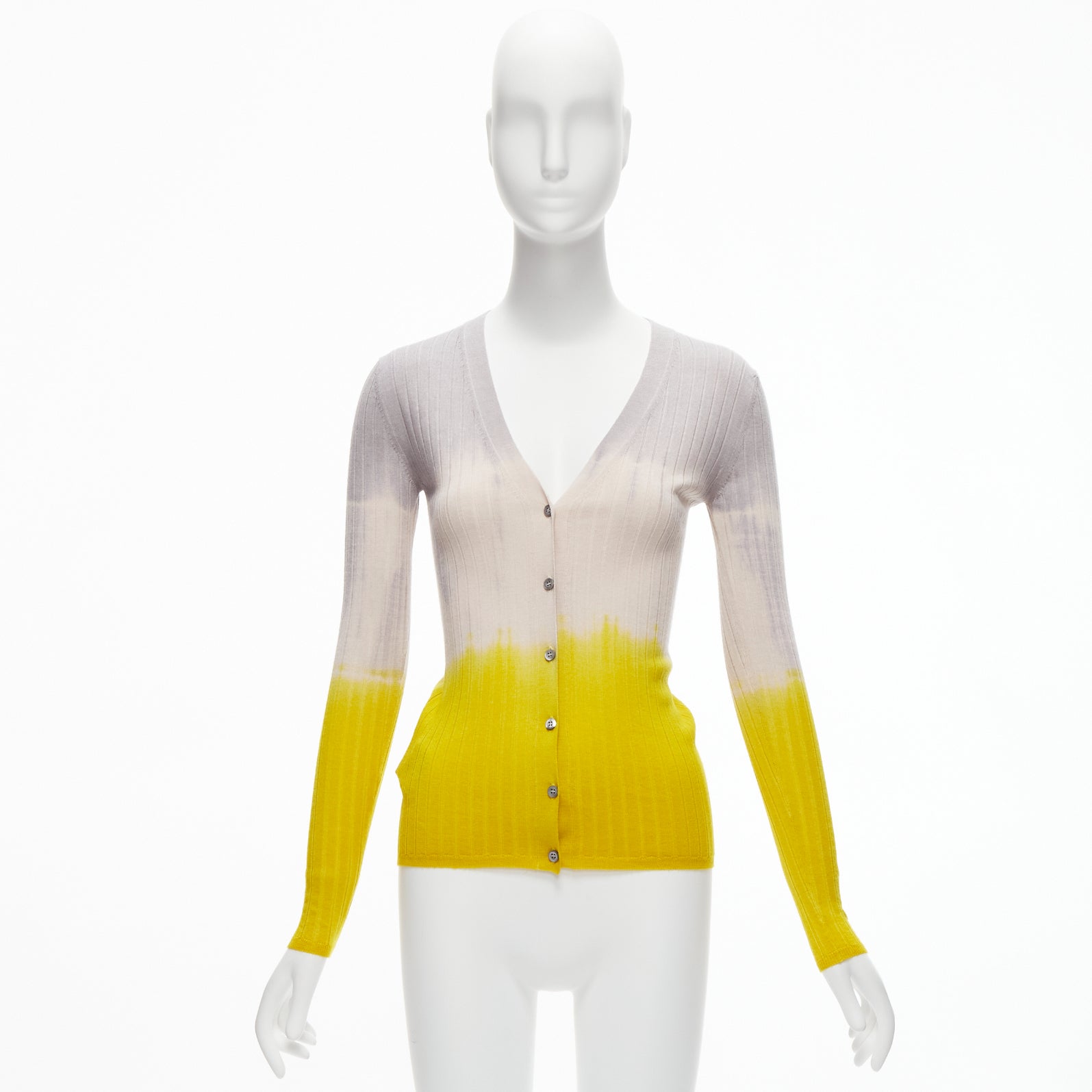 Prada Ombre Ribbed Cardigan - Image 12