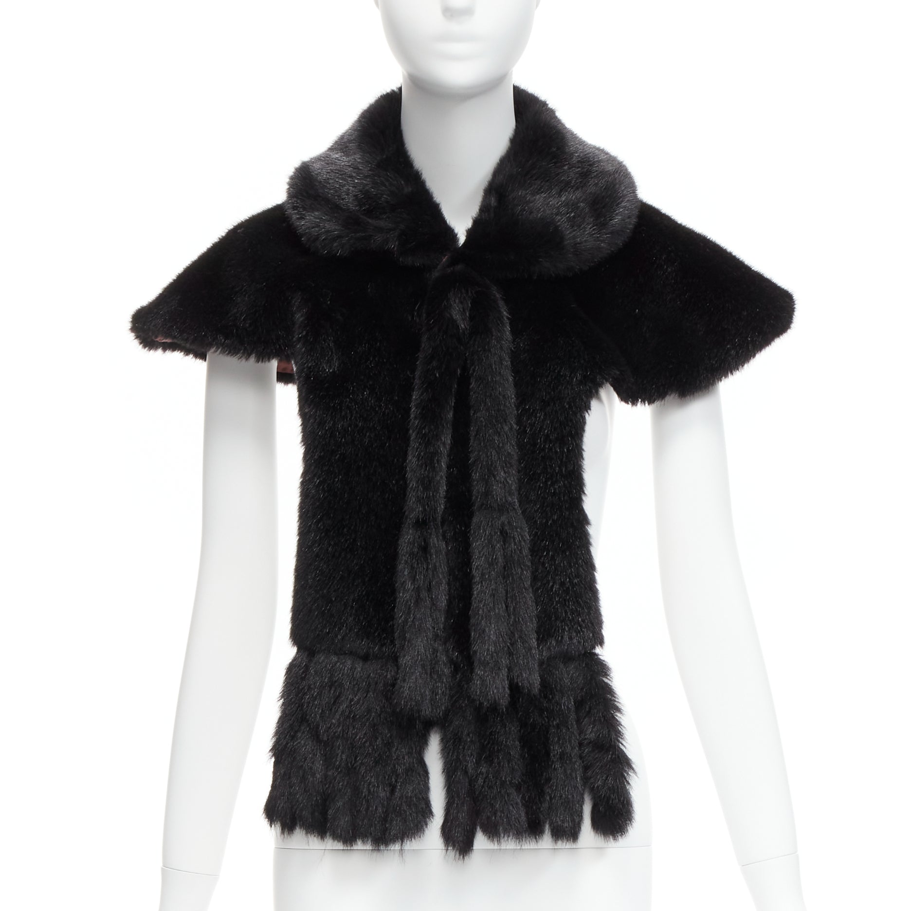 Comme Des Garcons Faux Fur Capelet