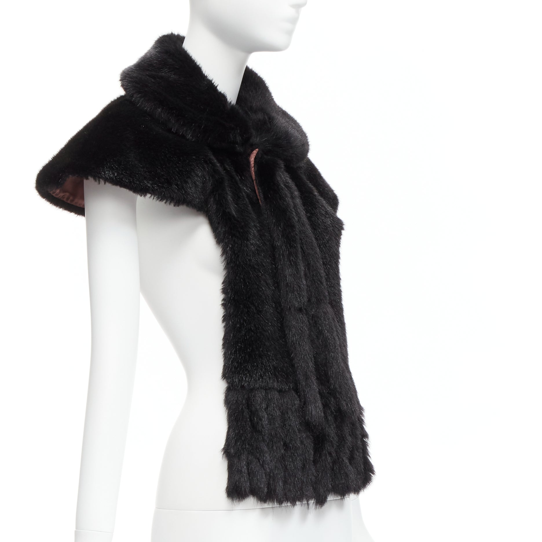Comme Des Garcons Faux Fur Capelet - Image 6