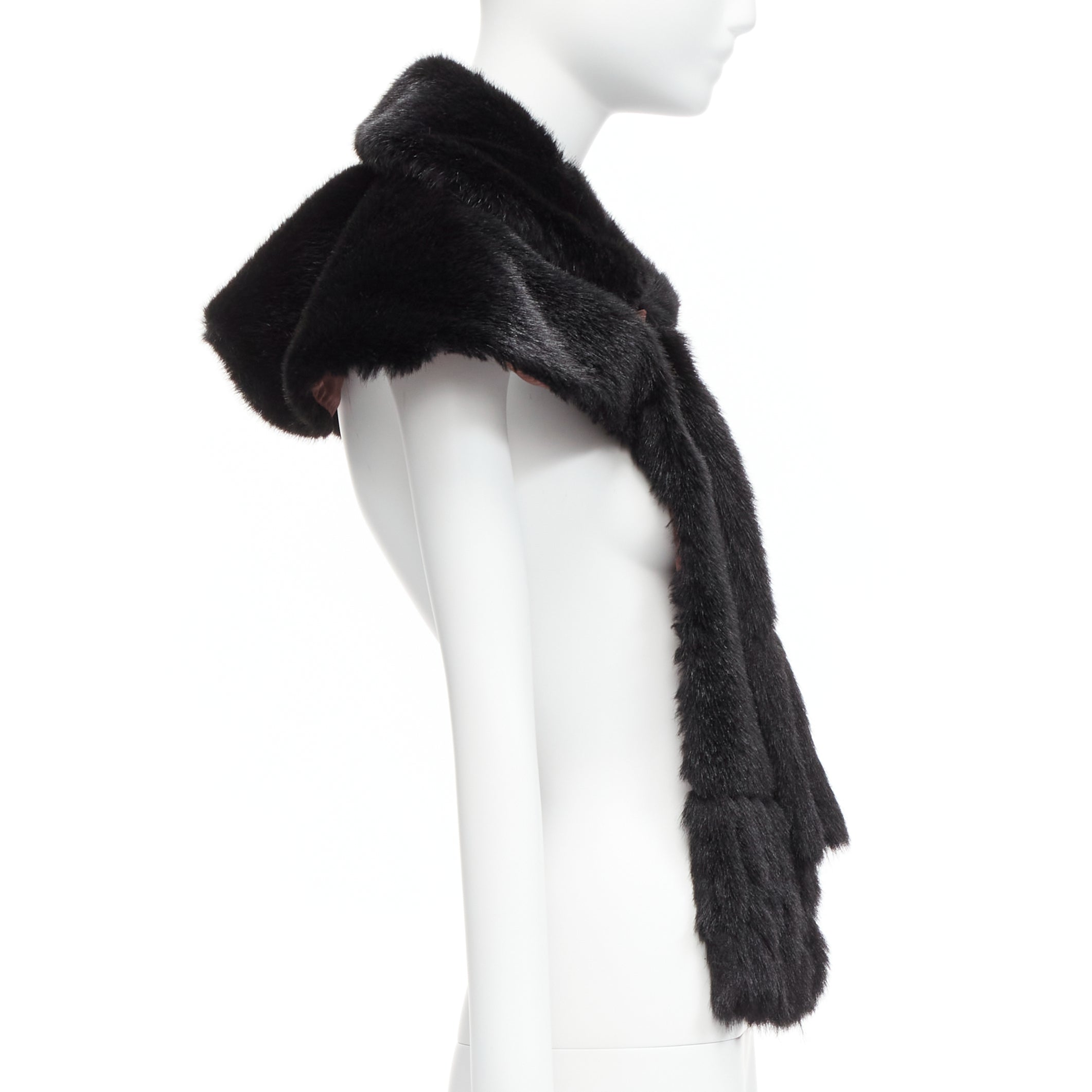 Comme Des Garcons Faux Fur Capelet - 4