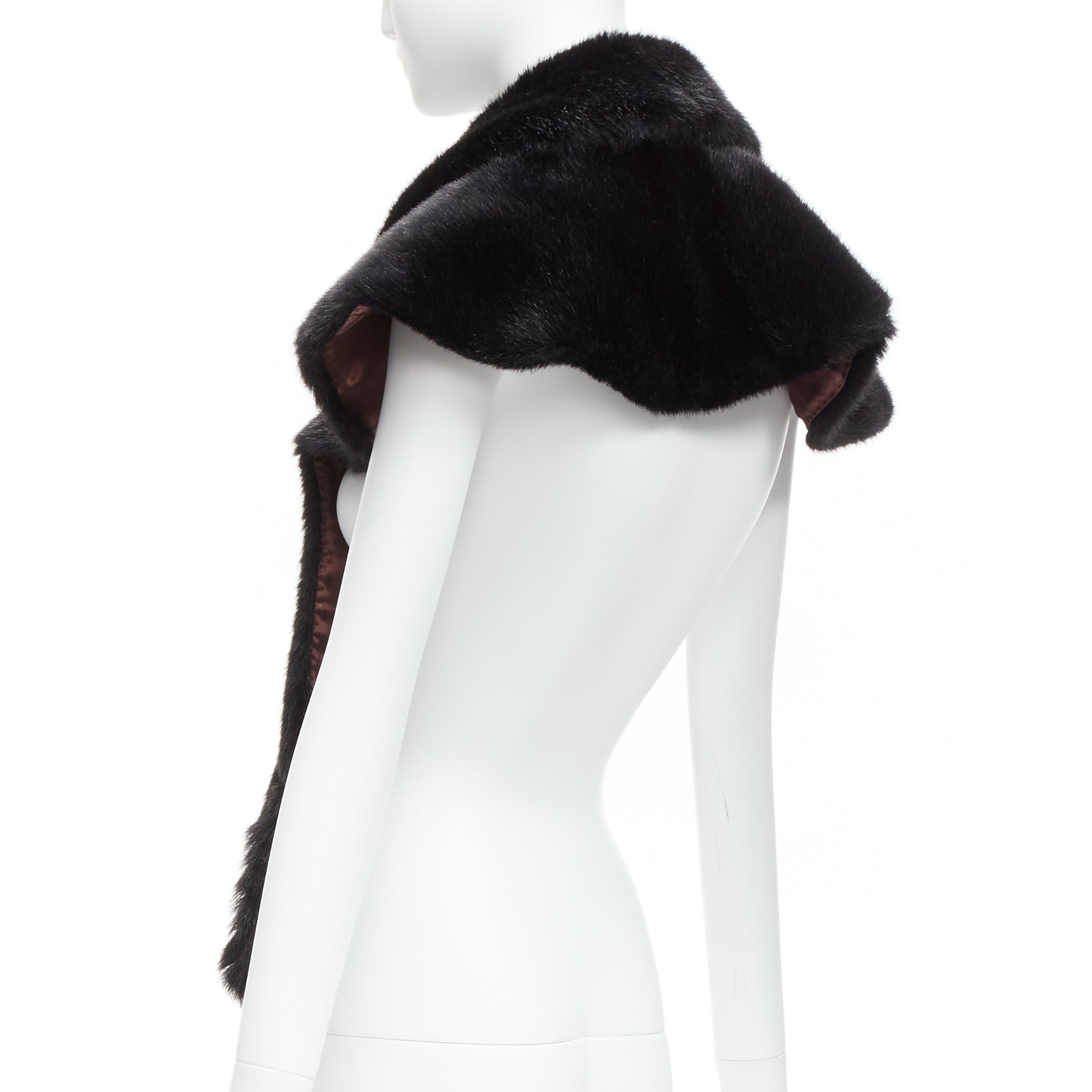 Comme Des Garcons Faux Fur Capelet - Side view