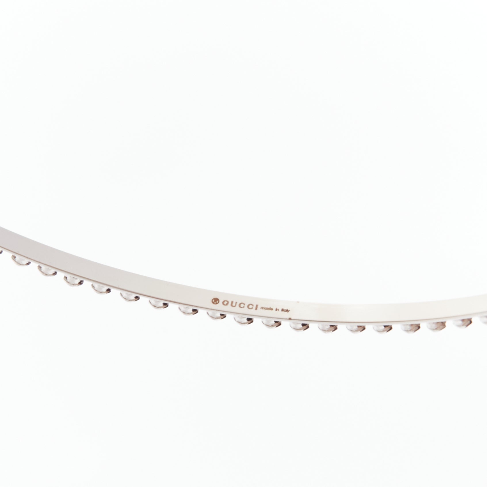 Gucci Crystal GG Hairband - Image 10