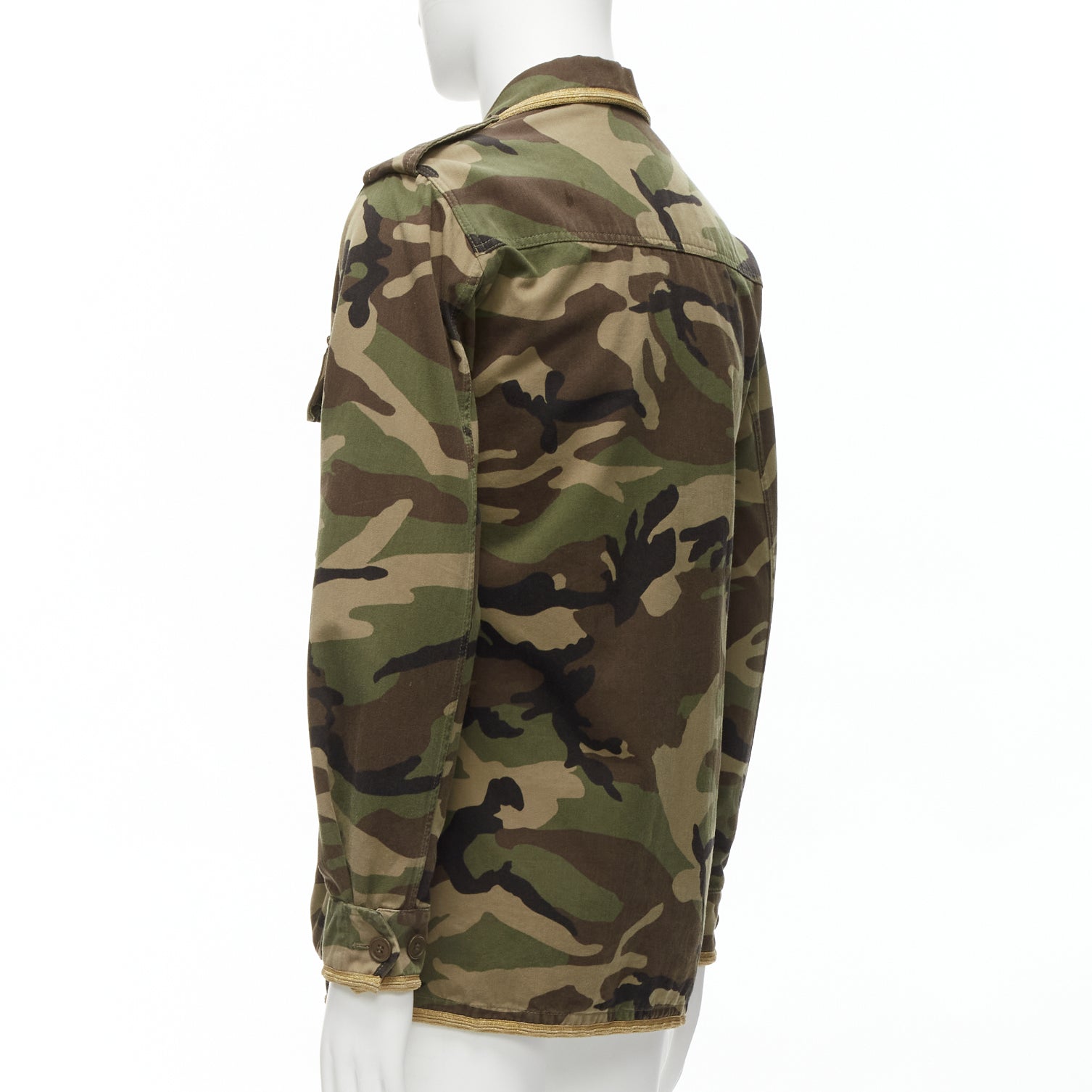 Saint Laurent Camouflage Military Jacket - Detail 1