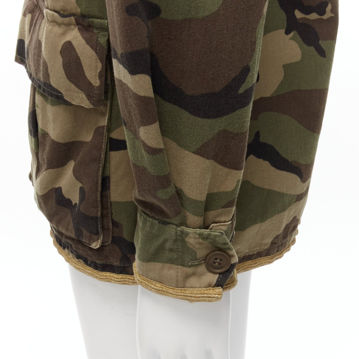 Saint Laurent Camouflage Military Jacket - Image 10