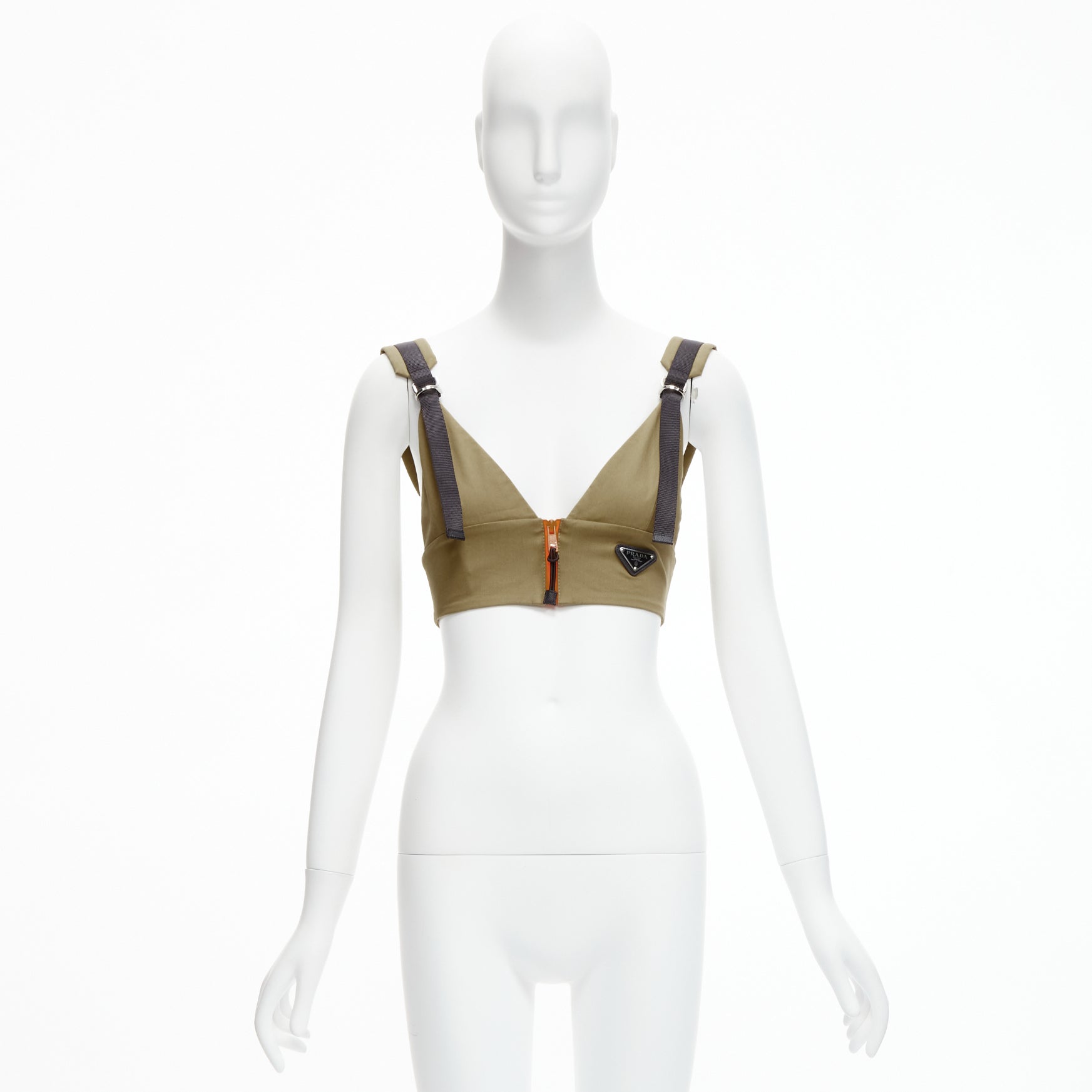 Prada Zip Strap Bra Top - Image 11