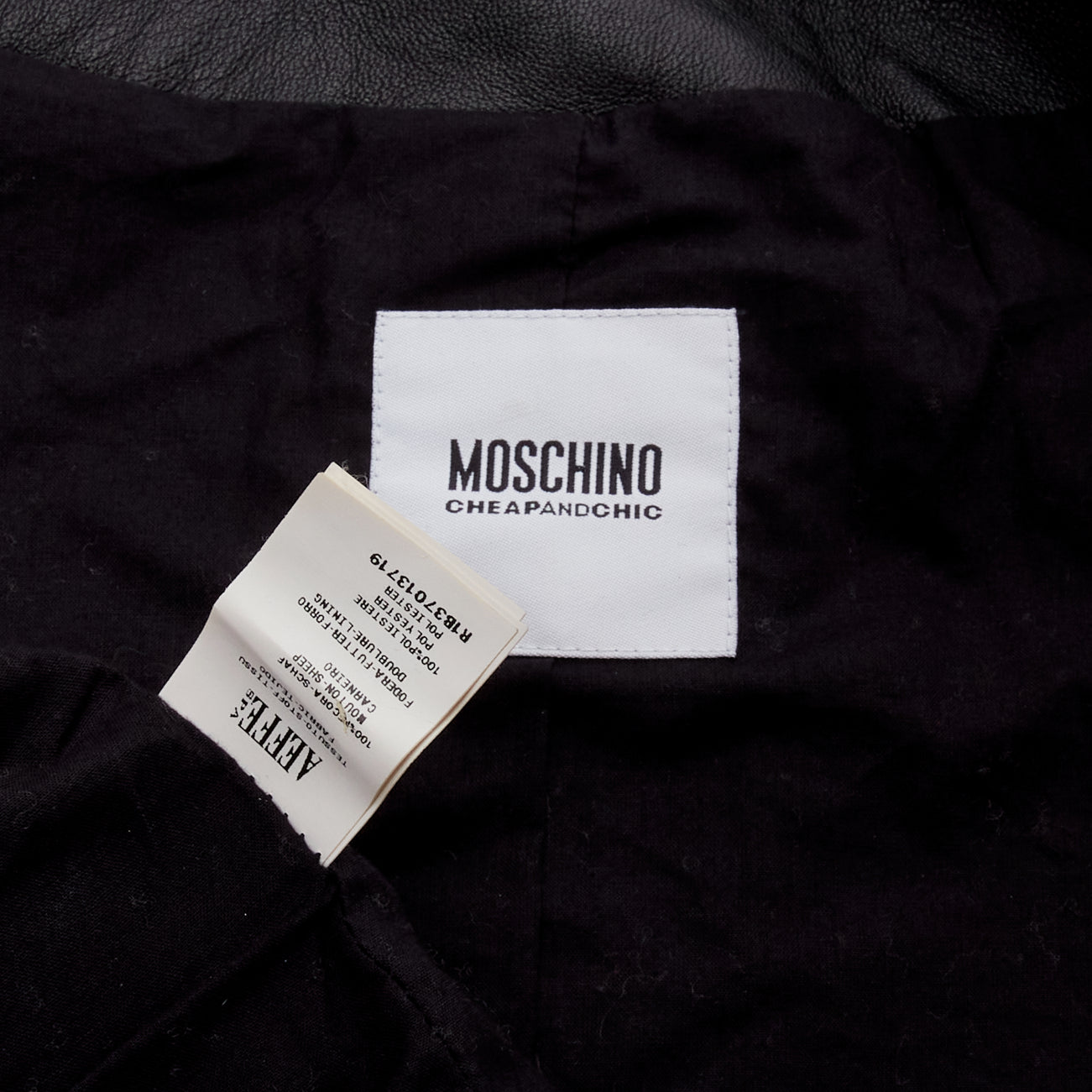 Moschino Gold Chain Leather Jacket - Image 11
