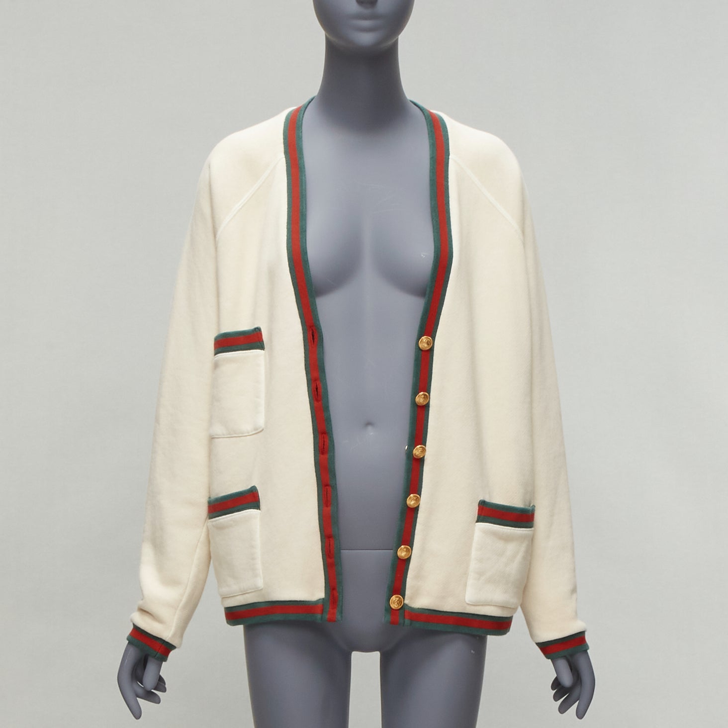 Gucci Green GG Cardigan - Image 6