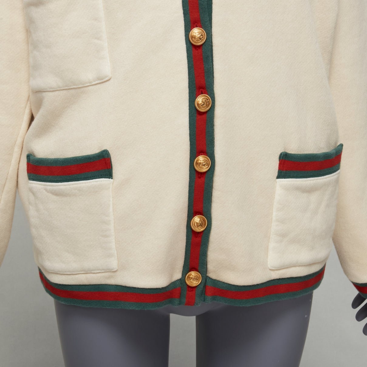 Gucci Green GG Cardigan - Image 11