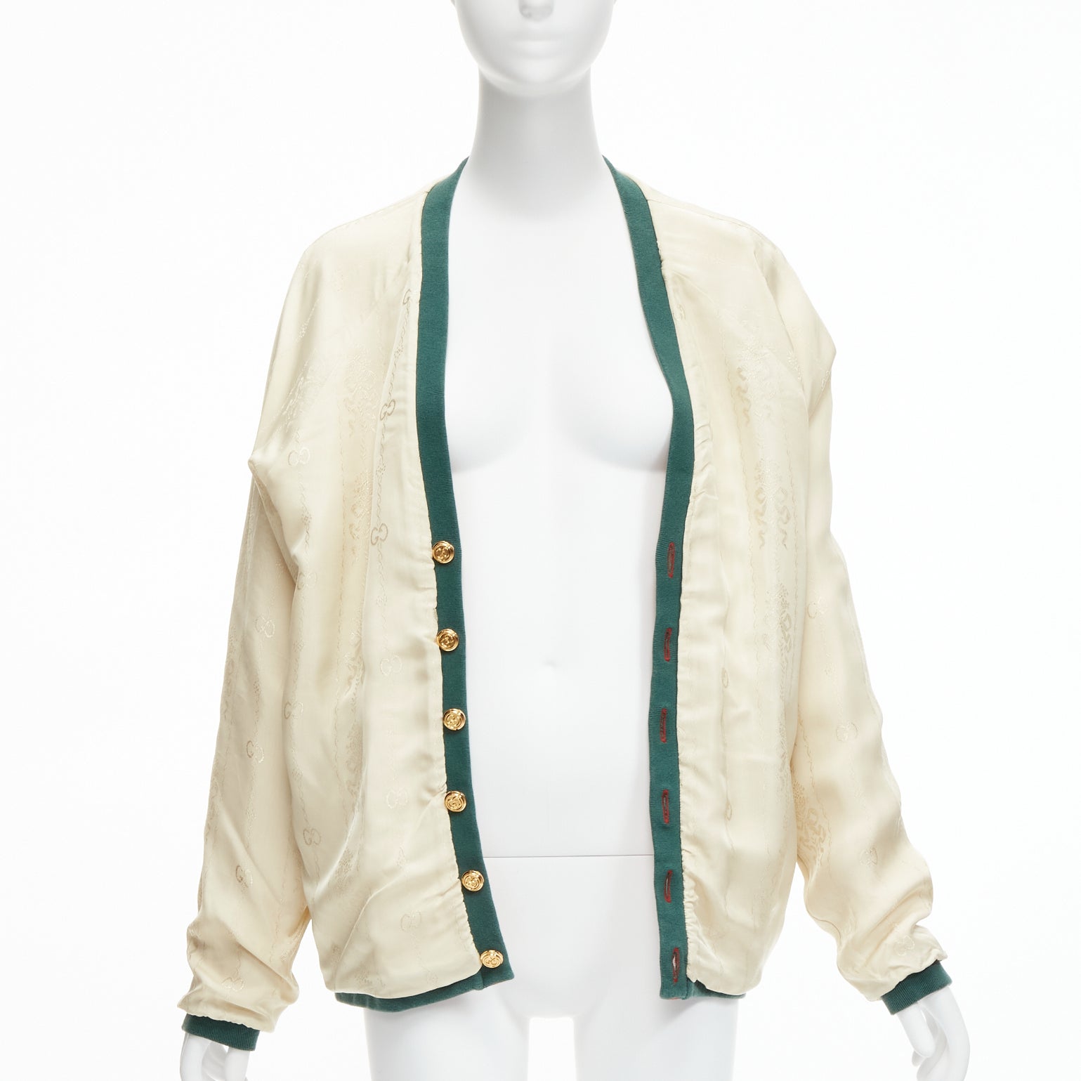 Gucci Green GG Cardigan - Image 13