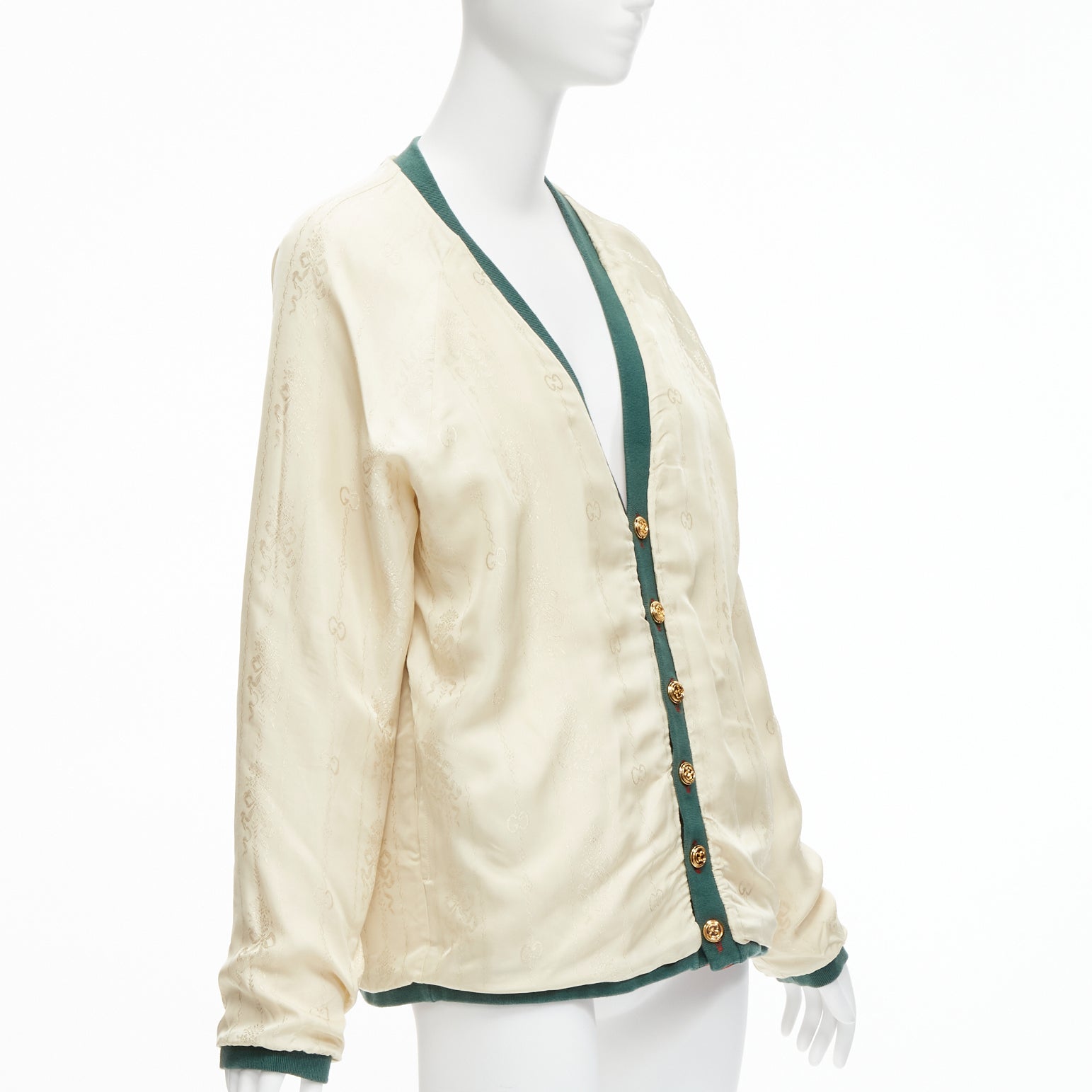 Gucci Green GG Cardigan - Image 14